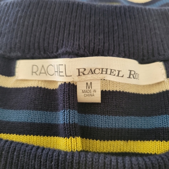 Rachel Roy Striped Knit Mini Skirt / Navy + Stripes / Size Medium - Picture 5 of 5